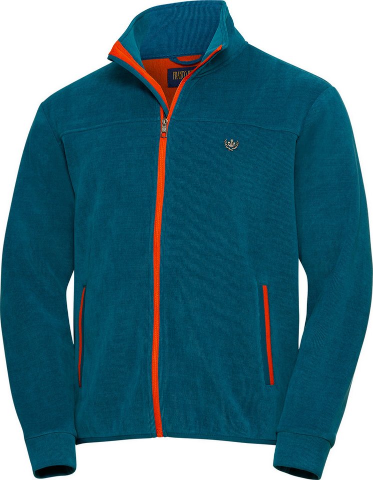 Franco Bettoni Fleecejacke Bequeme Passform dank hochwertigem Material-Mix von Franco Bettoni