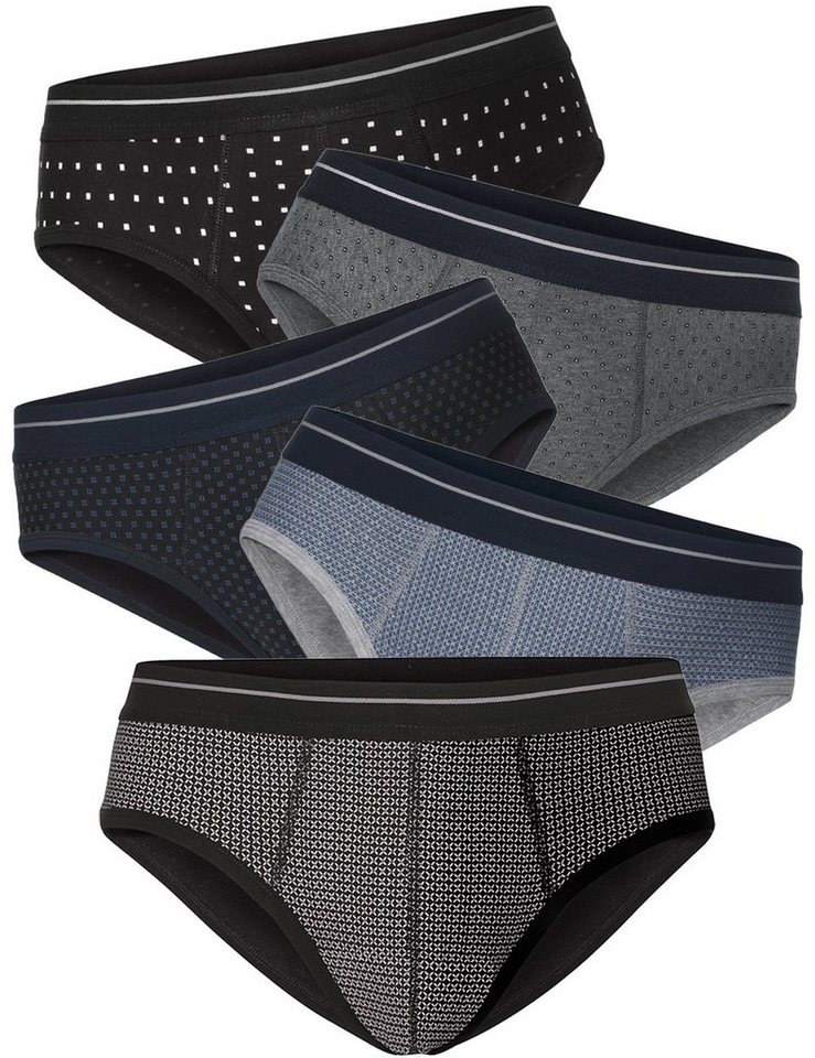 Franco Bettoni Slip (Packung, 5-St) pflegeleicht, im lässigen Retro-Look von Franco Bettoni
