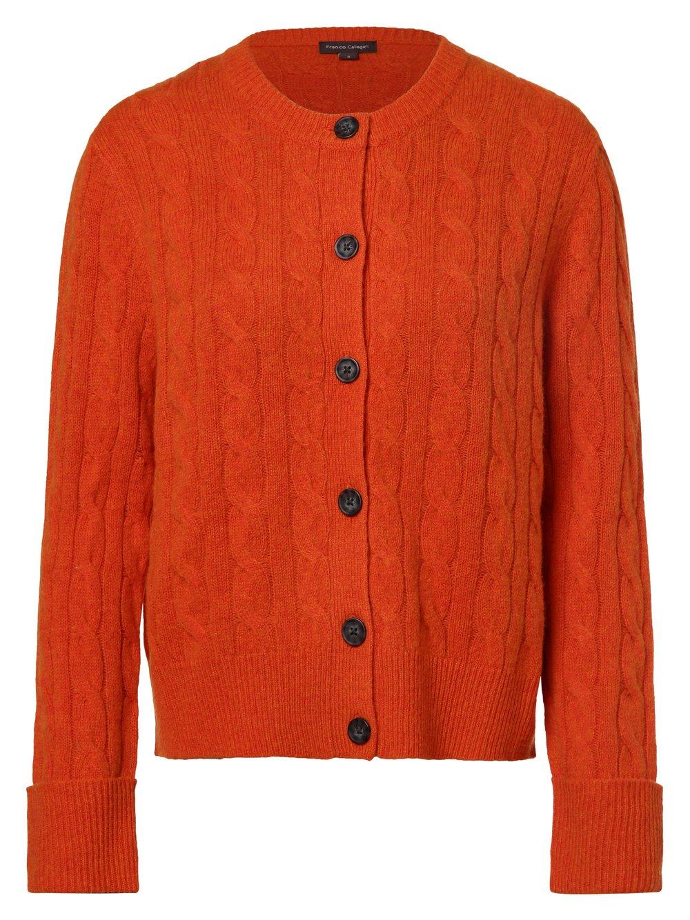 Franco Callegari Strickjacke Damen Wolle, orange von Franco Callegari