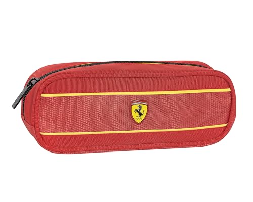 Ferrari Kids – Federmäppchen für die Schule, offizielles Ferrari, rechteckiges Federmäppchen für Kinder und Jungen, ideal zur Aufbewahrung von Schreibwaren, mit praktischem Reißverschluss, 22 x 8 x 7 von Franco Cosimo Panini