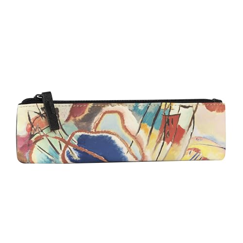 Franco Cosimo Panini Halta Definzione Federmäppchen - Bedrucktes Stoffmaterial mit Kandinsky Kunstwerk mit Reißverschluss - Ideal zur Aufbewahrung von Bleistiften, Stiften und Zubehör, 22 x 2 H x 6,5 von Franco Cosimo Panini