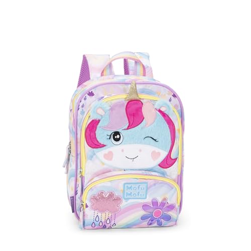 Franco Cosimo Panini MOFU MOFU - Offizieller Mofu Mofu Rucksack für Mädchen, ideal für Kindergarten und Freizeit, mit gepolsterten Schultergurten, thermogeformter Rückseite und Boden, mit praktischen von Franco Cosimo Panini