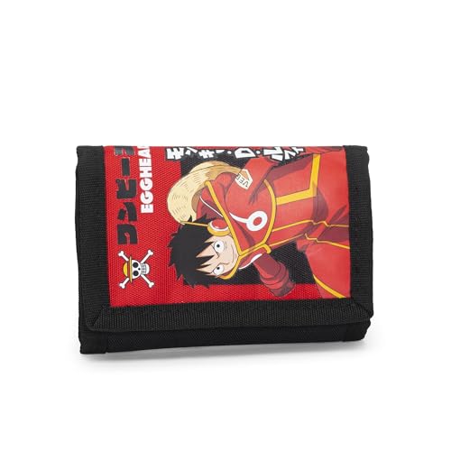 Franco Cosimo Panini One Piece – Offizielle Geldbörse One Piece mit praktischem Klettverschluss, Außentasche und Innenfächern, Geschenkidee für Kinder und Jugendliche, 13 x 8,5/24 cm, rot, 13 x 8,5/24 von Franco Cosimo Panini