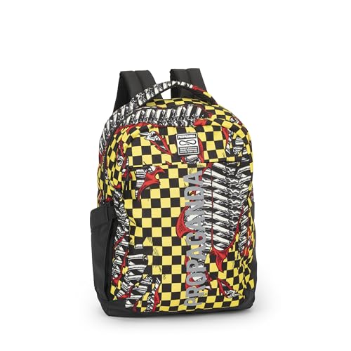 Franco Cosimo Panini Rucksack Unisex - Kinder und Jugendliche, Schwarz/Gelb, 47x29x20.5, Casual von Franco Cosimo Panini