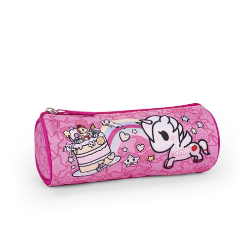 Franco Cosimo Panini Tokidoki - Offizielles Tokidoki Federmäppchen, Tombolino Federmäppchen, leicht und kompakt, einfach zu tragen und im Rucksack zu verstauen, mit praktischem Reißverschluss, 22 x 8 von Franco Cosimo Panini