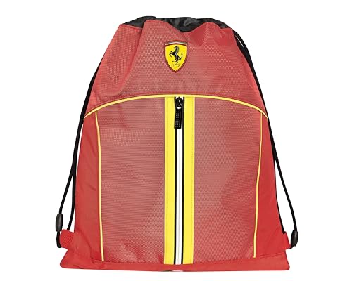 Franco Cosimo Panini Unisex Kinder 72000 Rucksack mit Kordelzug, Rot und Gelb von Franco Cosimo Panini