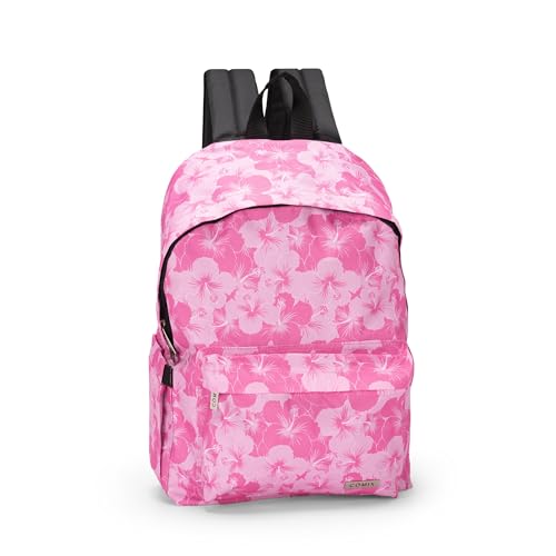 CENTURFIT Unisex Kinder Zaino Americano Hibiscus Amerikanischer Rucksack Allover Hibiskus Comix, Rosa von COMIX
