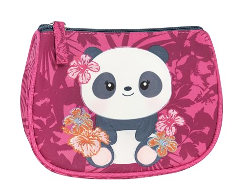 Franco Cosimo Panini WWF Offizielle WWF Aufbewahrungstasche für Taschen und Rucksäcke, mit praktischem Reißverschluss, Panda-Motiv, Geschenkidee für Jungen und Mädchen, 18,5 x 14,4 x 4,4 cm, Rosa, von Franco Cosimo Panini