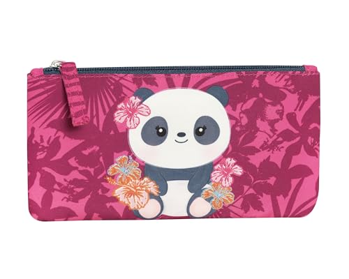 Franco Cosimo Panini WWF – Offizielle WWF Flache Mehrzweck-Tasche mit praktischem Reißverschluss und Panda-Motiv, Geschenkidee für Jungen und Mädchen, 21 x 10,5 cm, Rosa, Rosa, Andere Federmäppchen von Franco Cosimo Panini