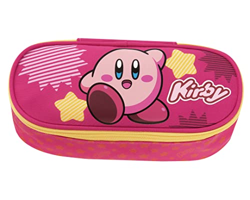 KIRBY - Ovales organisiertes Schulkoffer, mit internen Trennwänden und elastischem Schreibwarenhalter, Federmäppchen für Kinder und Mädchen, ideal für Mittel- und Grundschule, 22 x 7 x 9,5 cm, von Franco Cosimo Panini