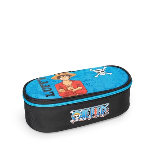 ONE PIECE - Offizielles One Piece Federmäppchen für die Schule, ovales Federmäppchen für Kinder und Jungen, zur Aufbewahrung von Schreibwaren, Innenfächer mit elastischen Schlaufen, praktischer von Franco Cosimo Panini