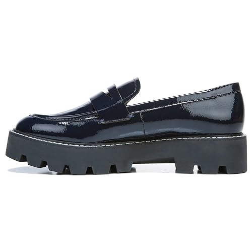 Franco Sarto Balin Lug Sole Chunky Loafer für Damen, Mitternachtsblau, 36 EU von Franco Sarto