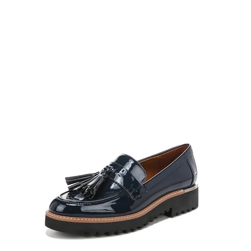 Franco Sarto Damen Carolynn Loafer mit Lug-Sohle Slipper, Inky Navy Blue Patent, 38 EU Weit von Franco Sarto