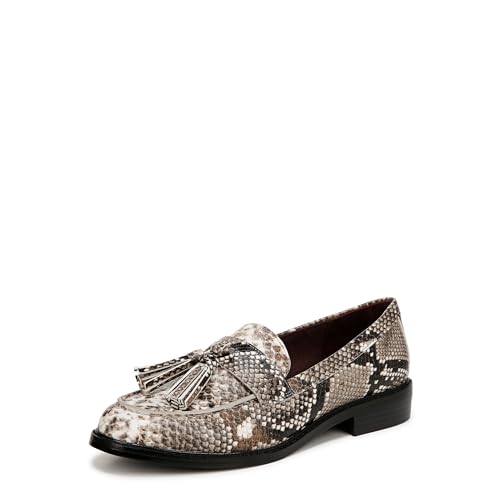 Franco Sarto Damen Carolynn Slip on Tassel Loafers Slipper, Grau Multi Snake, 37 EU Weit von Franco Sarto