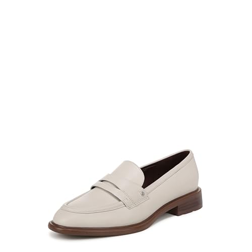 Franco Sarto Damen Edith Slip on Loafers Slipper, Chalk White Leather, 35.5 EU von Franco Sarto