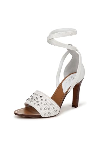 Franco Sarto Damen Eleanor Ankle Strap High Heel Sandale mit Absatz, Weiss/opulenter Garten, 38 EU von Franco Sarto