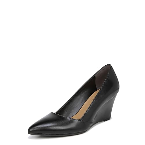 Franco Sarto Damen Frankie Pumps, schwarzes Leder, 40 EU von Franco Sarto