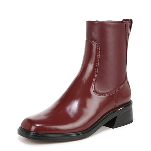 Franco Sarto Damen Gracelyn Low Block Heel Ankle Boot Stiefelette, Rot (Berry Red), 39.5 EU Weit von Franco Sarto