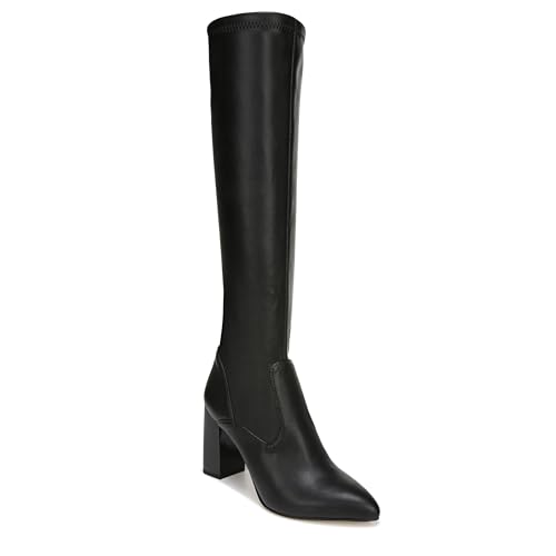 Franco Sarto Damen Katherine Pointed Toe Knee High Boots Kniehohe Stiefel, Schwarz Stretch, 36.5 EU Weit von Franco Sarto