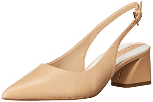 Franco Sarto Damen L-Racer Pumps, Beige Leder, 38.5 EU von Franco Sarto