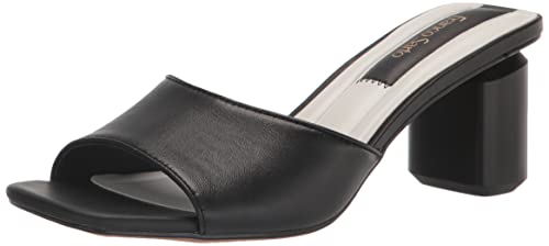 Franco Sarto Damen Linley Slide Sandale mit Absatz, Schwarz glatt, 39 EU Weit von Franco Sarto