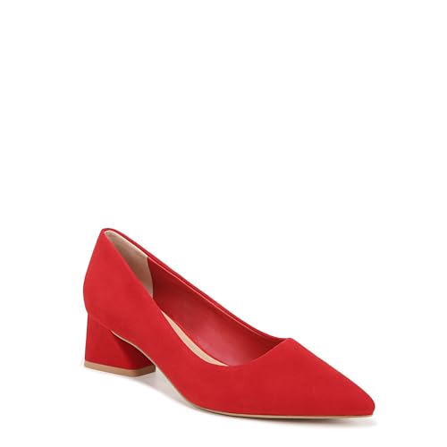 Franco Sarto Damen Racer spitzem Zehenbereich, Blockabsatz Pumps, Chery Red Suede, 38 EU von Franco Sarto
