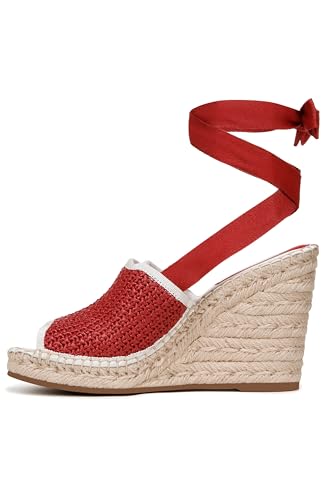 Franco Sarto Damen Sierra Lace Up Wedges Espadrilles, Kirschrot, 41.5 EU von Franco Sarto