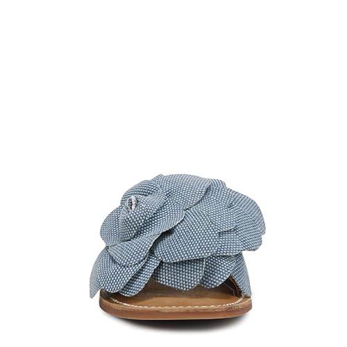 Franco Sarto Damen Tina Fashion Slide Flache Sandalen, Denim Blue Flower, 37.5 EU von Franco Sarto