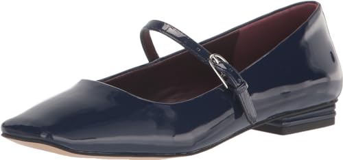 Franco Sarto Damen Tinsley Flats Mary Jane Schuh, Sapphire Blue Lack, 38.5 EU von Franco Sarto