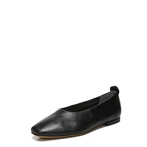 Franco Sarto Damen Vana Ballerinas Zum Reinschlüpfen Flacher Slipper, Schwarz Leder, 39.5 EU von Franco Sarto