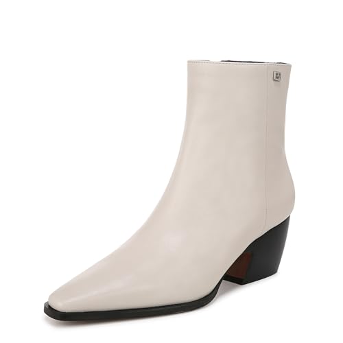 Franco Sarto Damen Vivian Pointed Toe Ankle Boots Stiefelette, Chalk White Leather, 41.5 EU Weit von Franco Sarto