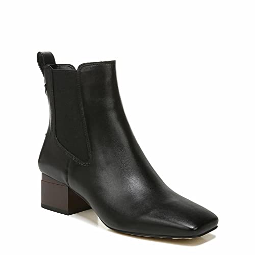 Franco Sarto Damen Waxton Square Toe Ankle Bootie Stiefelette, Schwarz Leder, 42.5 EU von Franco Sarto