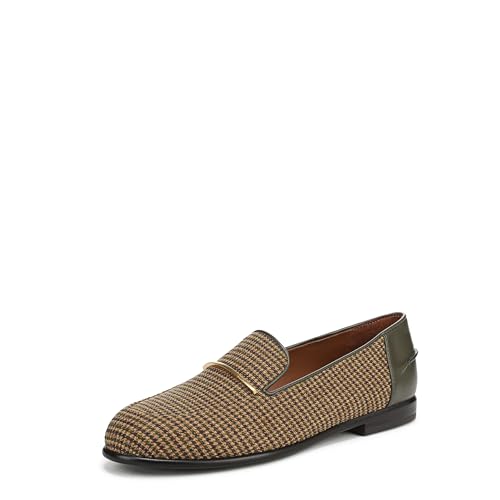 Franco Sarto Mirabelle Damen-Loafer, Senfgelber gewebter Stoff, 42 EU Weit von Franco Sarto