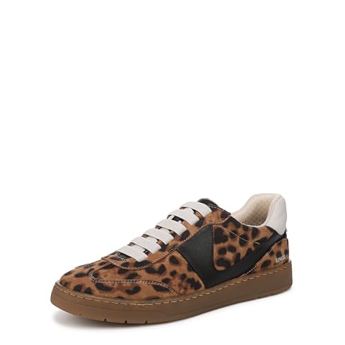 Franco Sarto Ponti Damen-Sneaker, Braune Mikrofaser mit Leopardenmuster, 39.5 EU Weit Franco Sarto Ponti Damen-Sneaker, Braune Mikrofaser mit Leopardenmuster, 39.5 EU Weit von Franco Sarto
