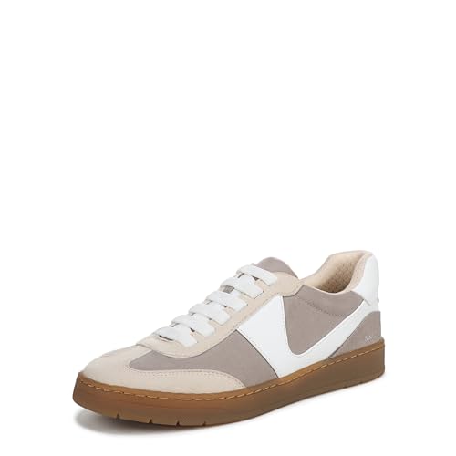 Franco Sarto Ponti Damen-Sneaker, Warmgraue Mikrofaser, 39.5 EU Weit von Franco Sarto