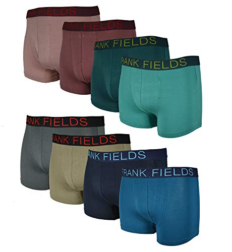 Frank Fields 2 Stück Boxershorts feinster, seidenweicher Bambusviskose, eng anliegend, anschmiegsam und atmungsaktiv - tolle Unifarben von Frank Fields