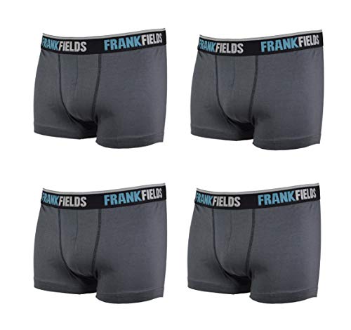 Frank Fields 4 Boxershorts Herren Boxer 5/M - grau Männer Unterwäsche Unterhosen Men Retroshorts Boxer Baumwolle S M L XL XXL XXXL Large XX-Large von Frank Fields