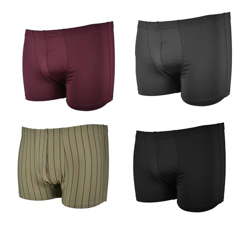 Frank Fields 4 Boxershorts Herren Boxer 7/XL - Mix 3 - grösse Freizeit microfaser Retro Shorts Baumwolle unterwäsche Herren Unterhosen männer Retro Shorts von Frank Fields