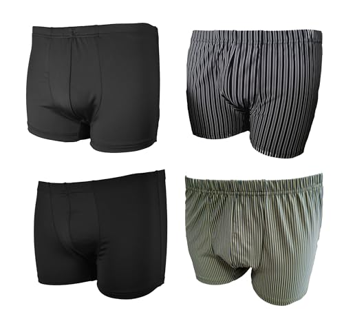Frank Fields 4 Boxershorts Herren Boxer 7/XL - Mix 5 - microfaser Retro Shorts unterwäsche Herren Unterhosen männer Retro Shorts von Frank Fields