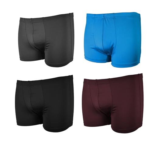 Frank Fields 4 Herren Boxershorts Mikropolyester Baumwolle anschmiegsam atmungsaktiv tolle Farben Gr. 9/3XL, Mix 49 von Frank Fields