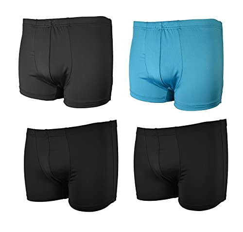 Frank Fields 4 Stück Herren Boxershort anliegende Retro Mikropolyester atmungsaktiv Gr. 9 (3XL, Mix 56) von Frank Fields