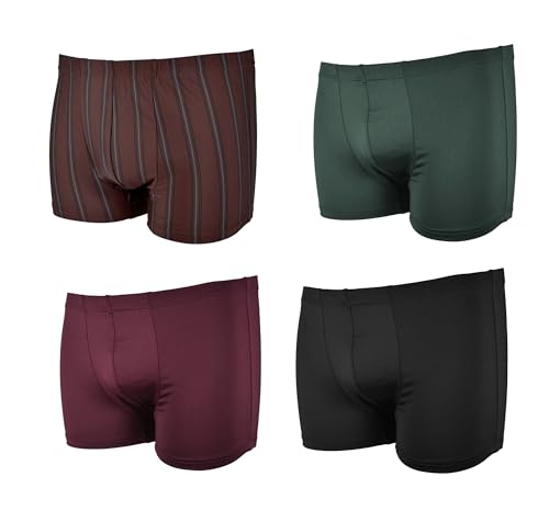 Frank Fields 4 Stück Herren Retro Boxershorts Mikropolyester anschmiegsam atmungsaktiv 3XL - Mix 28 von Frank Fields