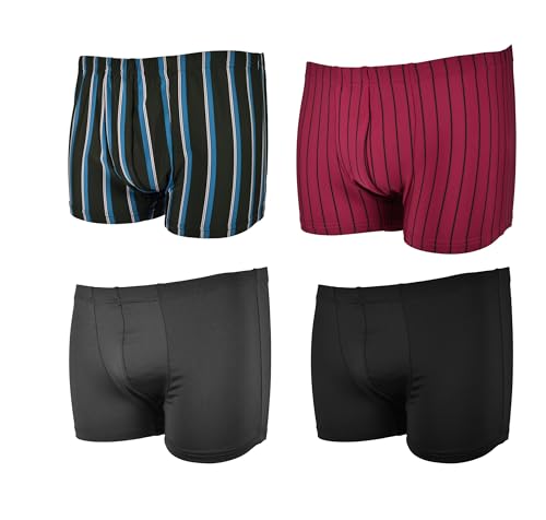 Frank Fields 4 Stück eng anliegende Retro Boxershorts Gr. 8/XXL Medium Large X- Männer Unterwäsche Unterhosen Men Retroshorts Boxer Baumwolle S M L XL von Frank Fields