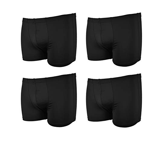 Frank Fields 4 Stück Eng Anliegende Retro-Boxershorts Mikropolyester 7/XL, Mix 40 Atmungsaktiv Schriftzugmicrofaser Shorts Baumwolle Unterwäsche Herren Unterhosen Männer XL XXL von Frank Fields