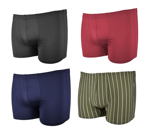Frank Fields 4 Stück eng anliegende Retro Boxershorts • Gr. 8/XXL aus feinem Mikropolyester • anschmiegsam und atmungsaktiv Frank Fields 4 Stück eng anliegende Retro Boxershorts • Gr. 8/XXL aus feinem Mikropolyester • anschmiegsam und atmungsaktiv von Frank Fields