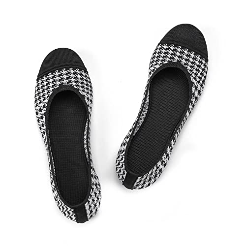 Frank Mully Damen Ballerinas Slip On Knit Kleid Schuhe Pumps Schuhe Runde Zehe, Schwarz, 39.5 EU Frank Mully Damen Ballerinas Slip On Knit Kleid Schuhe Pumps Schuhe Runde Zehe, Schwarz, 39.5 EU von Frank Mully