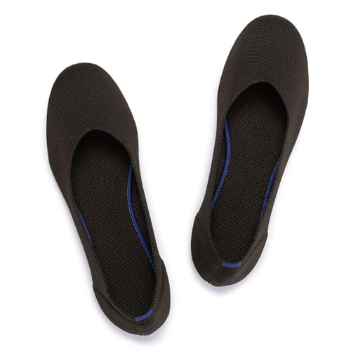 Frank Mully Damen Ballerinas Slip On Knit Kleid Schuhe Pumps Schuhe Runde Zehe, Braun, 42.5 EU von Frank Mully