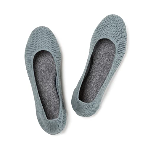 Frank Mully Damen Ballerinas Slip On Knit Kleid Schuhe Pumps Schuhe Runde Zehe, Grün, 38 EU von Frank Mully