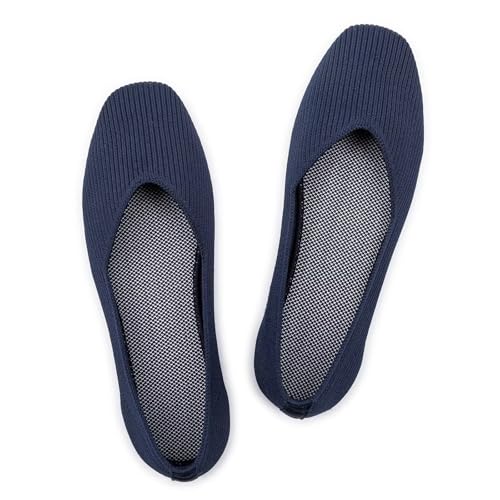 Frank Mully Damen-Ballerinas mit quadratischer Zehenpartie, Slip-on-Strickschuhe, Ballett-Bequeme Damen-Schuhe mit V-Ausschnitt, Dunkelblau, 42.5 EU Frank Mully Damen-Ballerinas mit quadratischer Zehenpartie, Slip-on-Strickschuhe, Ballett-Bequeme Damen-Schuhe mit V-Ausschnitt, Dunkelblau, 42.5 EU von Frank Mully