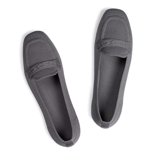 Frank Mully Damen-Loafer mit quadratischer Zehenpartie, Bequeme Büro- und Arbeitsschuhe, süße Penny-Loafer, zum Hineinschlüpfen, Gehen, Fahren, Dunkelgrau, 39.5 EU Frank Mully Damen-Loafer mit quadratischer Zehenpartie, Bequeme Büro- und Arbeitsschuhe, süße Penny-Loafer, zum Hineinschlüpfen, Gehen, Fahren, Dunkelgrau, 39.5 EU von Frank Mully
